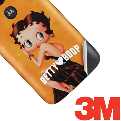 Betty Boop Little Black Dress Moto E5 Play Skin